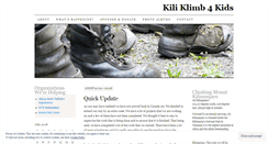 Desktop Screenshot of kiliklimb4kids.wordpress.com