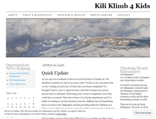 Tablet Screenshot of kiliklimb4kids.wordpress.com