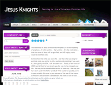 Tablet Screenshot of jesusknights.wordpress.com