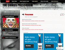 Tablet Screenshot of cirkuspressroom.wordpress.com