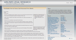 Desktop Screenshot of airlineslegalresearch.wordpress.com