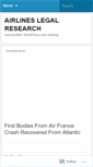 Mobile Screenshot of airlineslegalresearch.wordpress.com