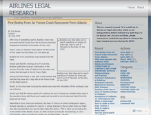 Tablet Screenshot of airlineslegalresearch.wordpress.com