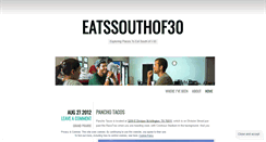 Desktop Screenshot of eatssouthof30.wordpress.com