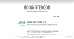 Desktop Screenshot of noirnotebook.wordpress.com