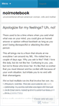 Mobile Screenshot of noirnotebook.wordpress.com
