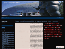 Tablet Screenshot of cienciayhomosexualidad.wordpress.com