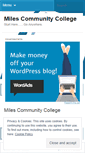 Mobile Screenshot of milescommunitycollege.wordpress.com