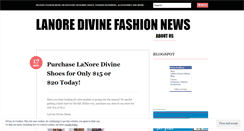 Desktop Screenshot of lanoredivineshoes.wordpress.com