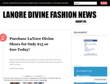 Tablet Screenshot of lanoredivineshoes.wordpress.com