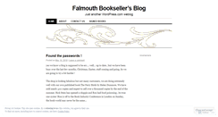 Desktop Screenshot of falmouthbookseller.wordpress.com