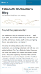 Mobile Screenshot of falmouthbookseller.wordpress.com