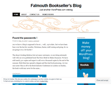 Tablet Screenshot of falmouthbookseller.wordpress.com