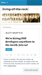 Mobile Screenshot of livingofftherack.wordpress.com