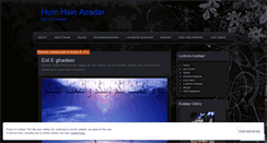 Desktop Screenshot of humhainazadar.wordpress.com