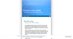 Desktop Screenshot of poweroverdebt.wordpress.com