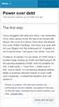 Mobile Screenshot of poweroverdebt.wordpress.com