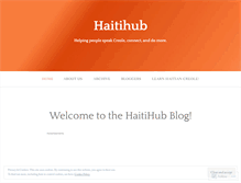 Tablet Screenshot of haitihub.wordpress.com