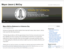 Tablet Screenshot of mayormccoy.wordpress.com