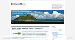 Desktop Screenshot of endangerededen.wordpress.com
