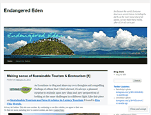 Tablet Screenshot of endangerededen.wordpress.com