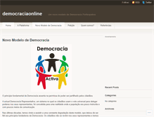 Tablet Screenshot of democraciaonline.wordpress.com
