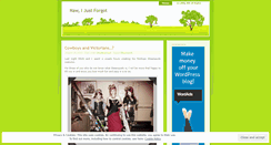 Desktop Screenshot of ijustforgot.wordpress.com