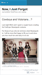 Mobile Screenshot of ijustforgot.wordpress.com