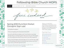 Tablet Screenshot of fbcmops.wordpress.com