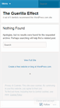 Mobile Screenshot of guerillaeffect.wordpress.com
