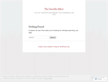 Tablet Screenshot of guerillaeffect.wordpress.com