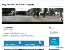 Tablet Screenshot of escuela105salto.wordpress.com
