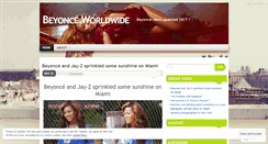 Desktop Screenshot of beyonceww.wordpress.com