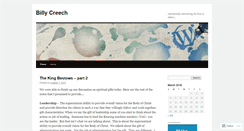Desktop Screenshot of billycreech.wordpress.com