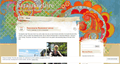 Desktop Screenshot of harajukuclaire.wordpress.com