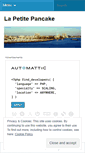 Mobile Screenshot of lapetitepancake.wordpress.com