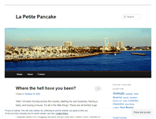 Tablet Screenshot of lapetitepancake.wordpress.com