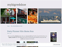 Tablet Screenshot of mybigredshoe.wordpress.com