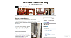 Desktop Screenshot of christinescottinterior.wordpress.com