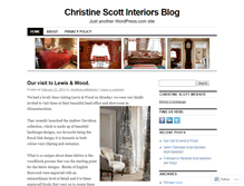 Tablet Screenshot of christinescottinterior.wordpress.com