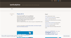 Desktop Screenshot of iamfinallyfree.wordpress.com