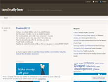 Tablet Screenshot of iamfinallyfree.wordpress.com