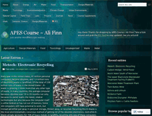 Tablet Screenshot of alifinn.wordpress.com