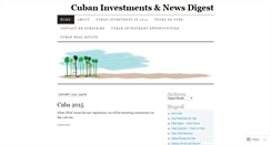 Desktop Screenshot of cubaninvestments.wordpress.com