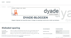 Desktop Screenshot of dyadeblog.wordpress.com