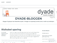 Tablet Screenshot of dyadeblog.wordpress.com