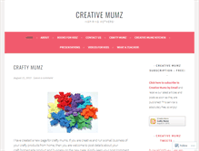 Tablet Screenshot of creativemumz.wordpress.com