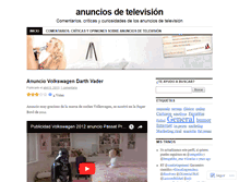 Tablet Screenshot of anunciostv.wordpress.com