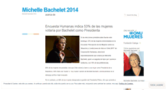 Desktop Screenshot of michellebachelet2014.wordpress.com