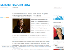 Tablet Screenshot of michellebachelet2014.wordpress.com